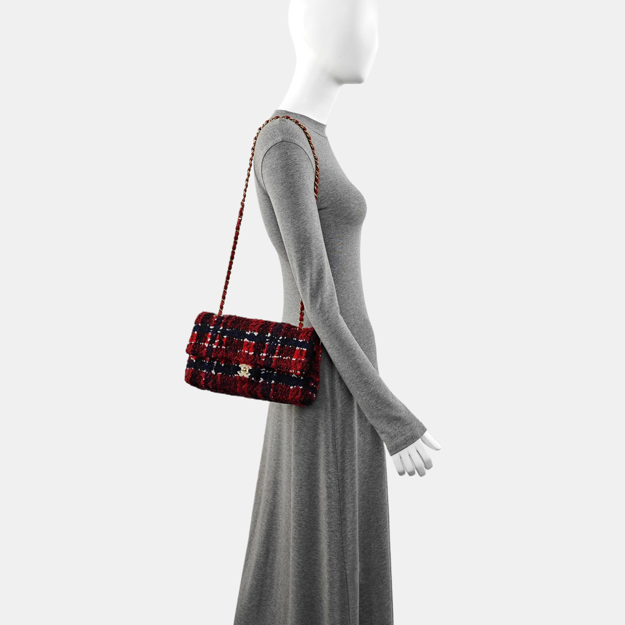 CLASSIC FLAP Medium Fabric Red