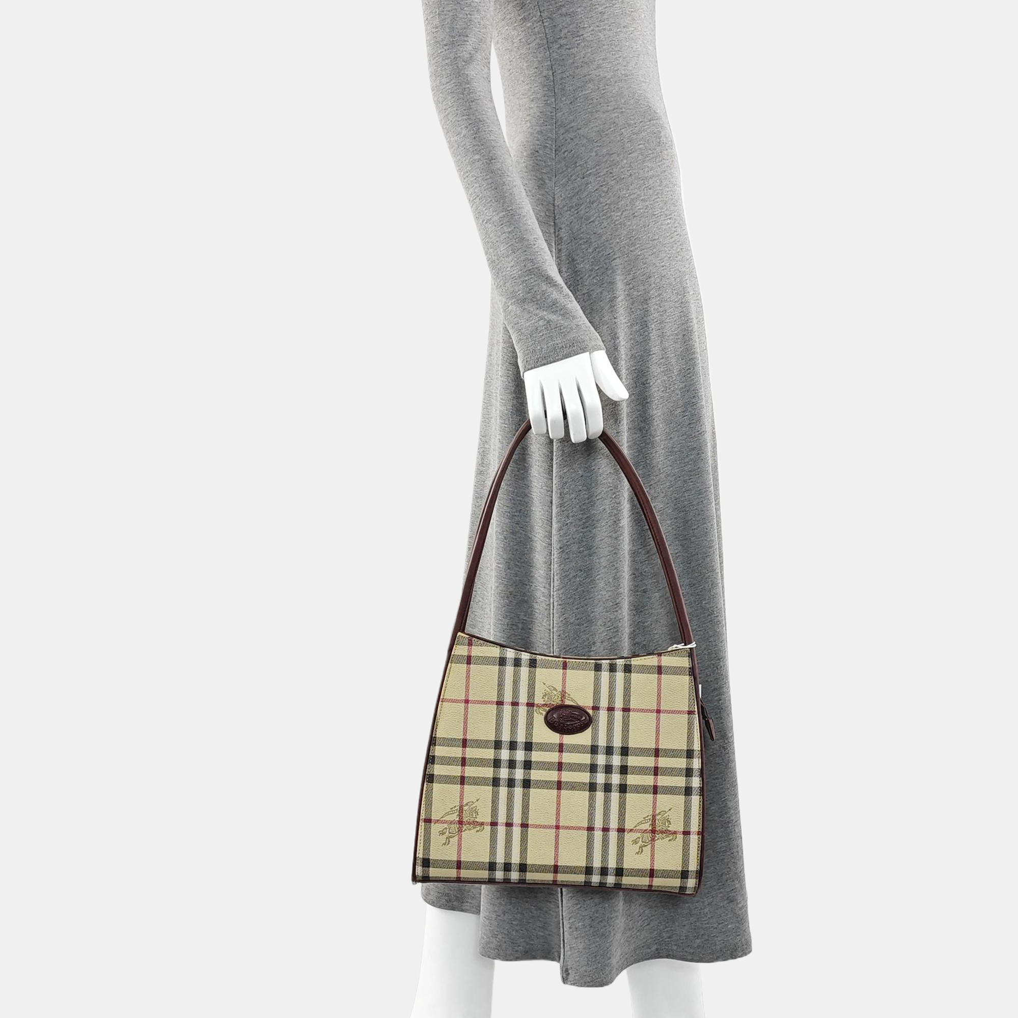 Coated Canvas Tote Bag Beige
