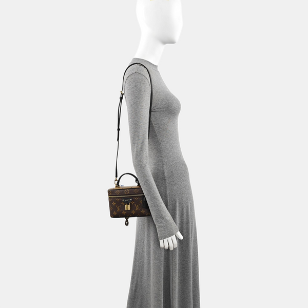 Vanity Chain Pouch Monogram Coated Canvas Brown