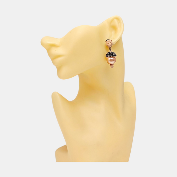 Le Marché Des Merveilles Metal Pink Earrings