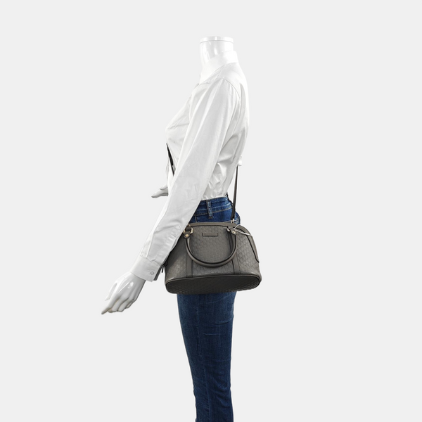 Microguccissima Monogram Calfskin Gray