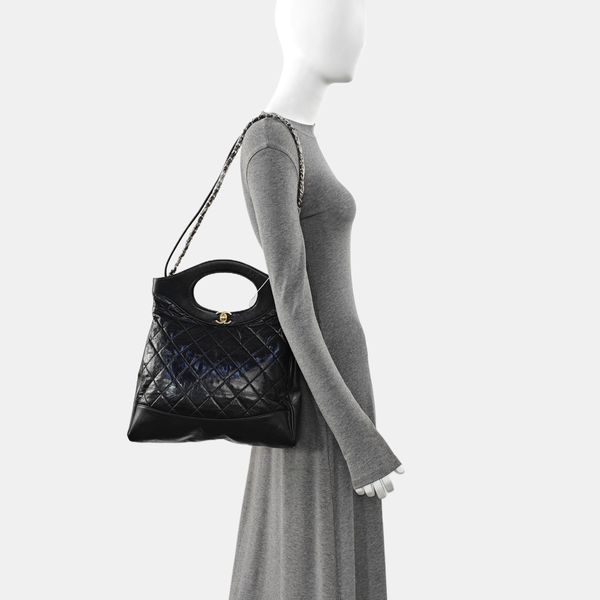 CHANEL 31 Quilted Calfskin Black