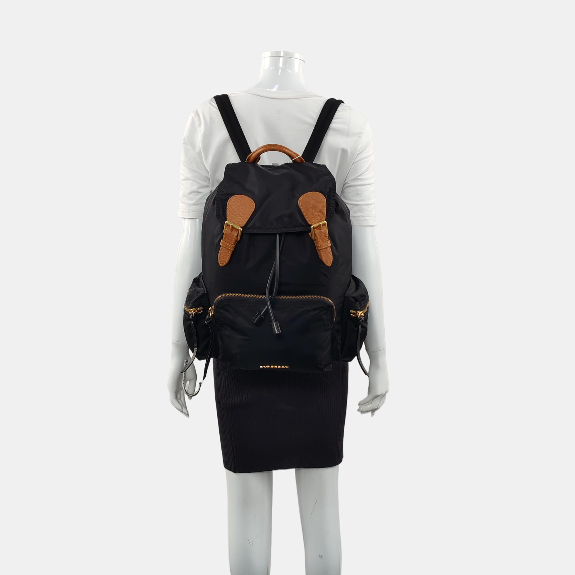 The Rucksack Large Nylon Black
