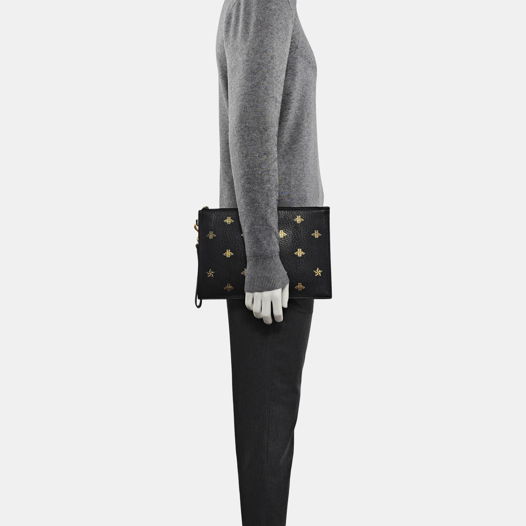 Calfskin Clutch Black