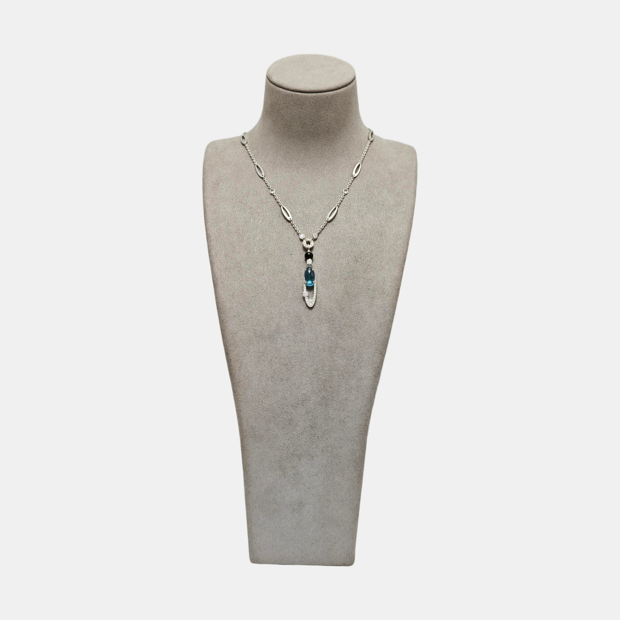 ALLEGRA 18k White Gold Silver Necklace