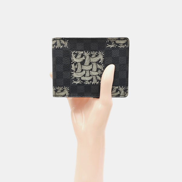Damier Graphite Coated Canvas Wallet Gray