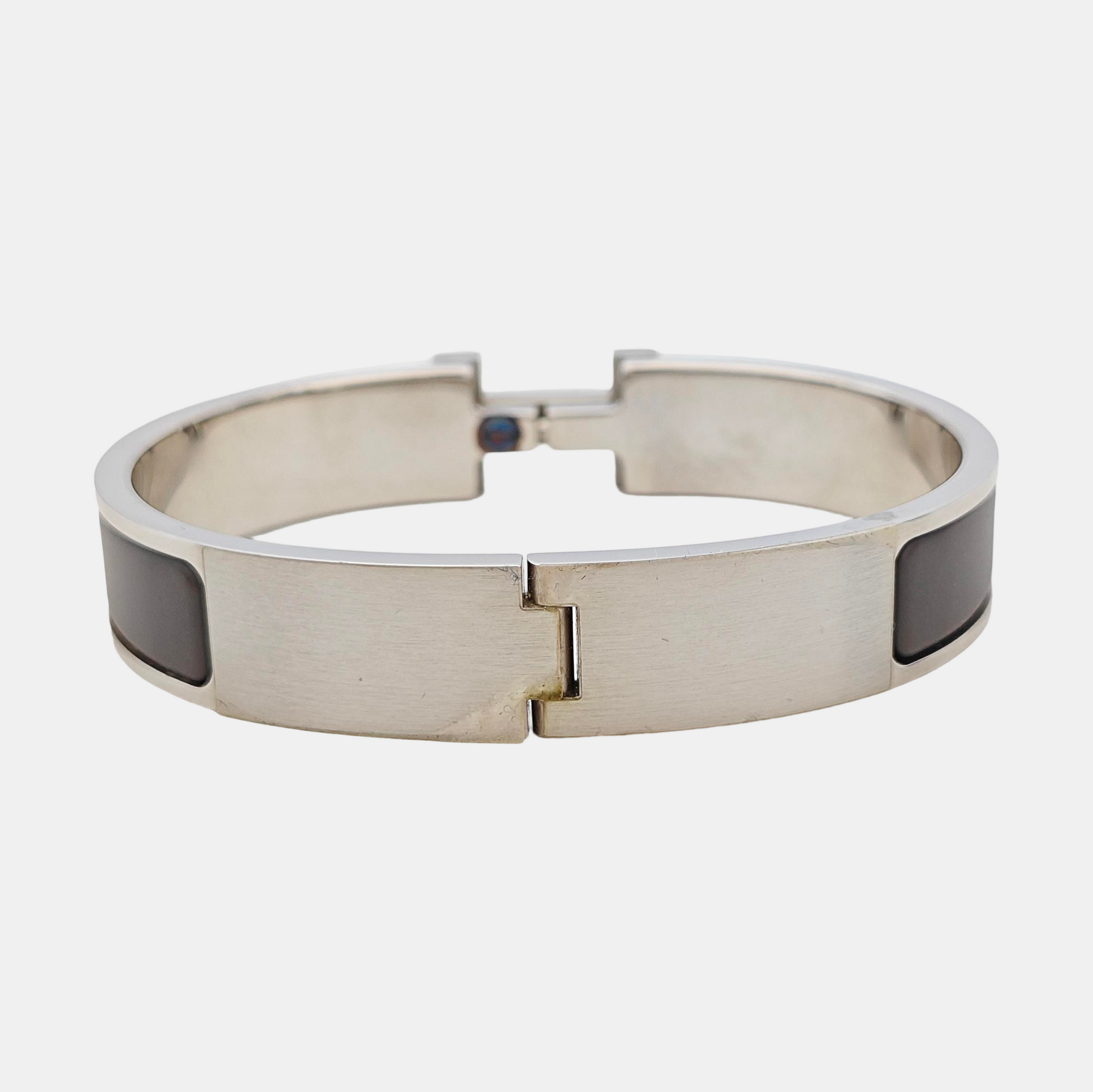 Clic Hh Metal Silver Bangle