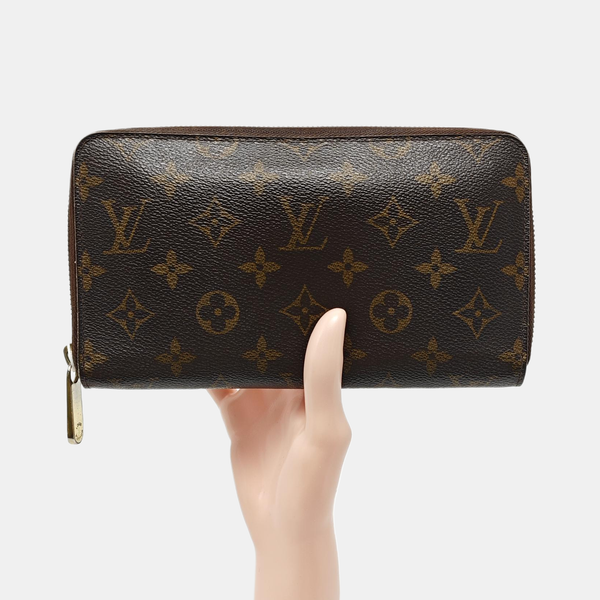 ZIPPY Monogram Coated Canvas Brown Wallet