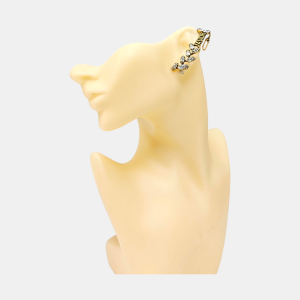 J'adior Metal Gold Stud Earrings