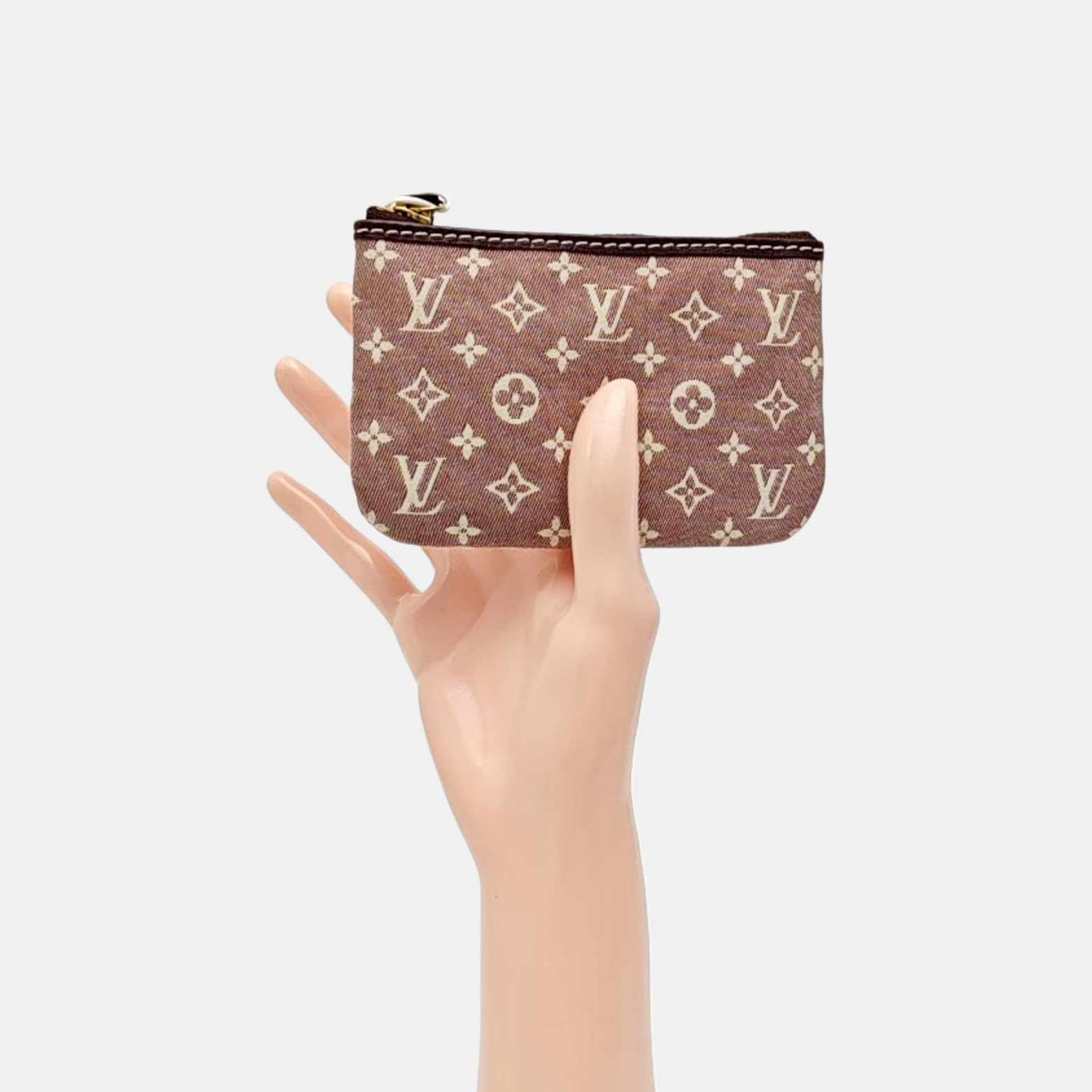 Monogram Canvas Coin Purse Red