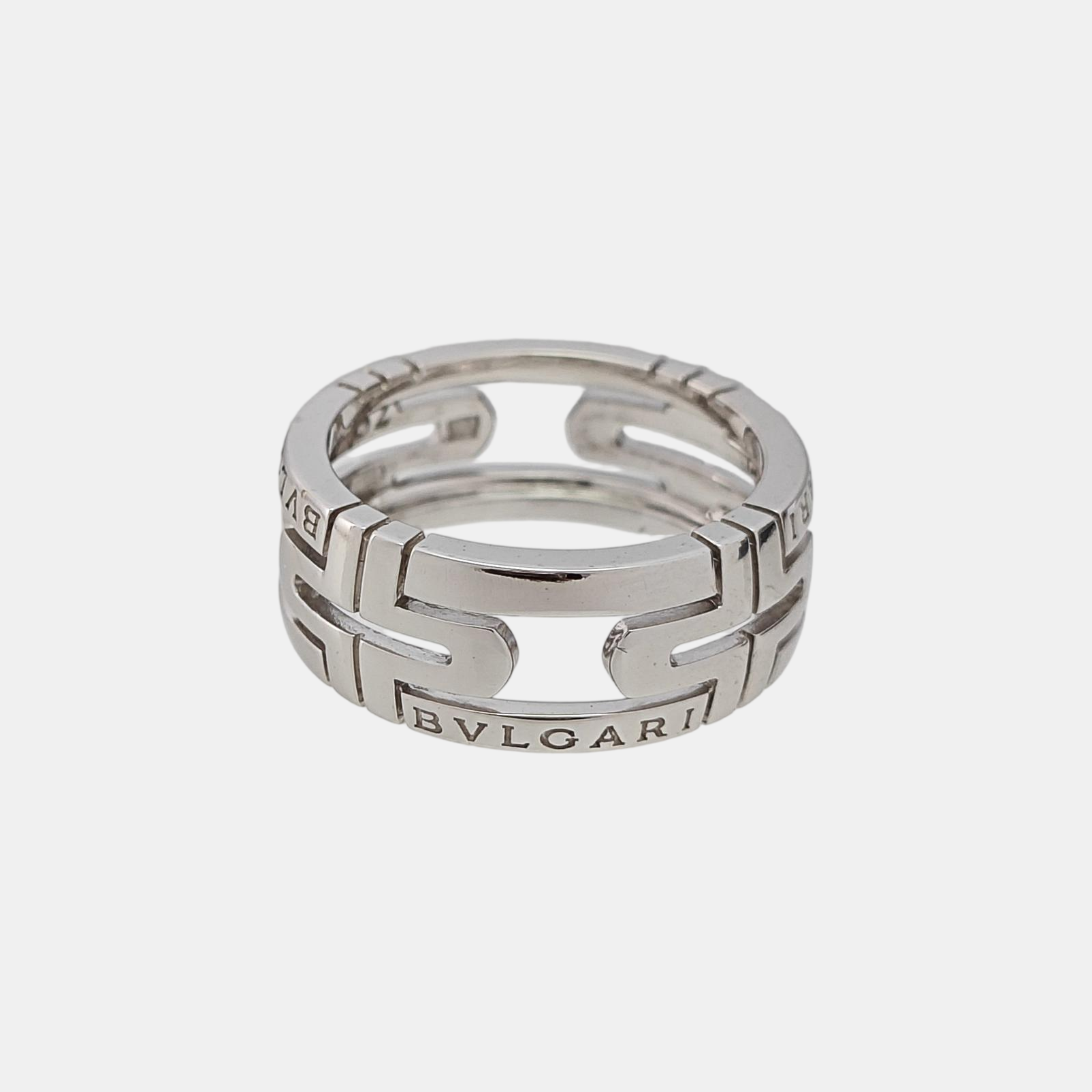PARENTESI 18k White Gold Silver Ring EU 52