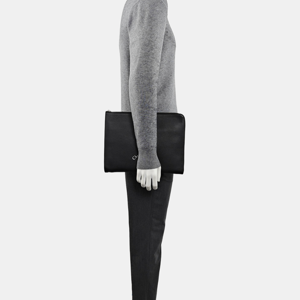 Calfskin Clutch Black