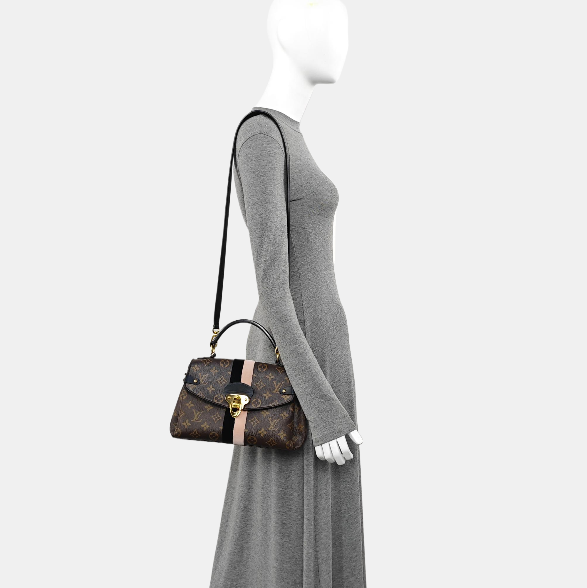 GEORGES BB Monogram Coated Canvas Brown