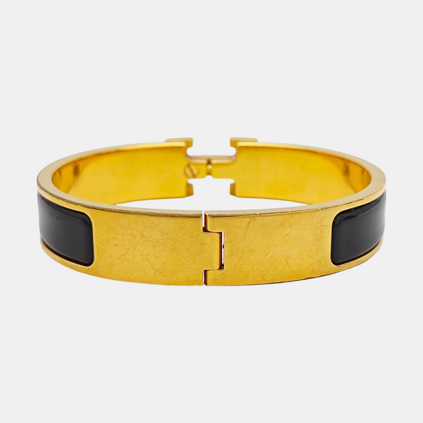 Pulsera Clic H Metal Oro