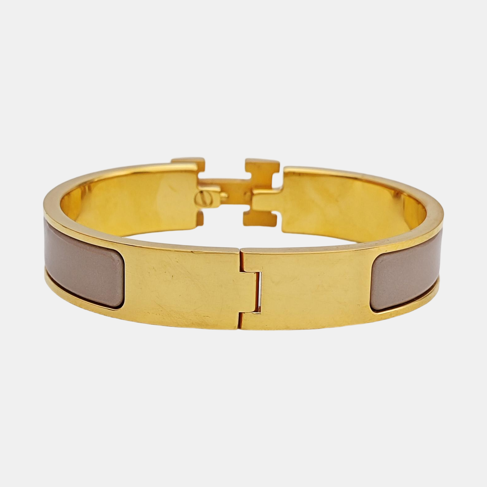 Clic H Metal Gold Bangle