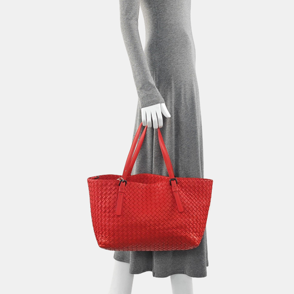 Cesta Calfskin Red