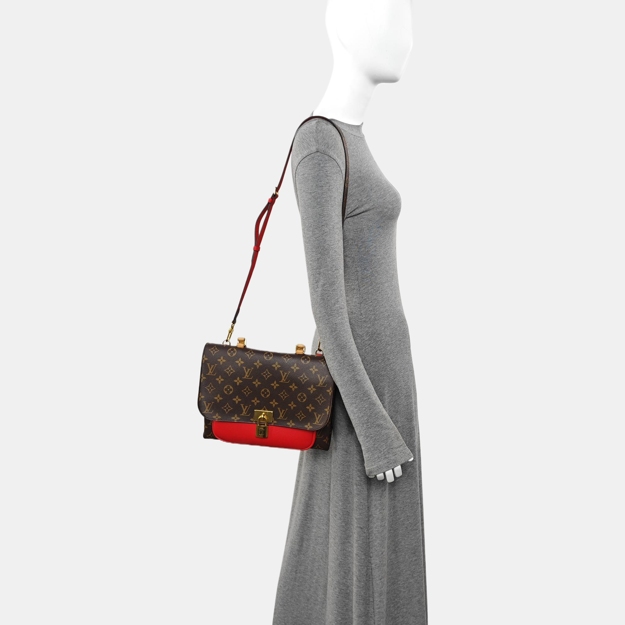 MARIGNAN Monogram Coated Canvas Brown