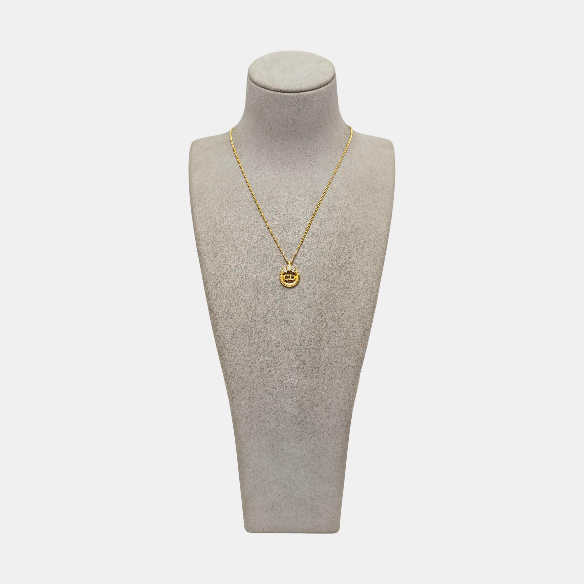 Petit CD Metal Gold Necklace