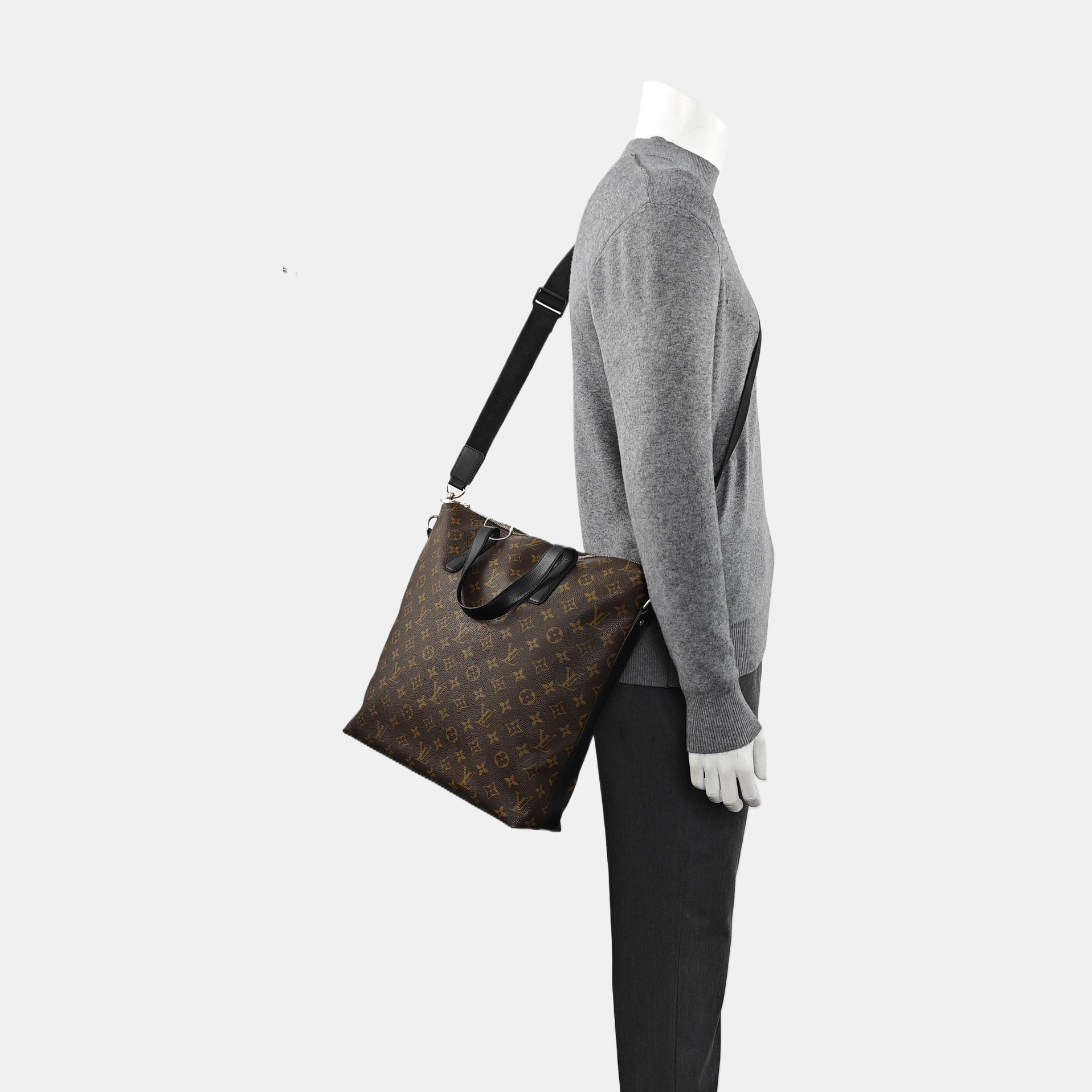 KITAN Monogram Coated Canvas Brown