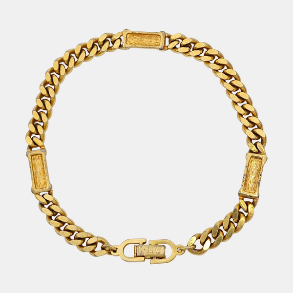 Dior Oblique Metal Gold Bracelet