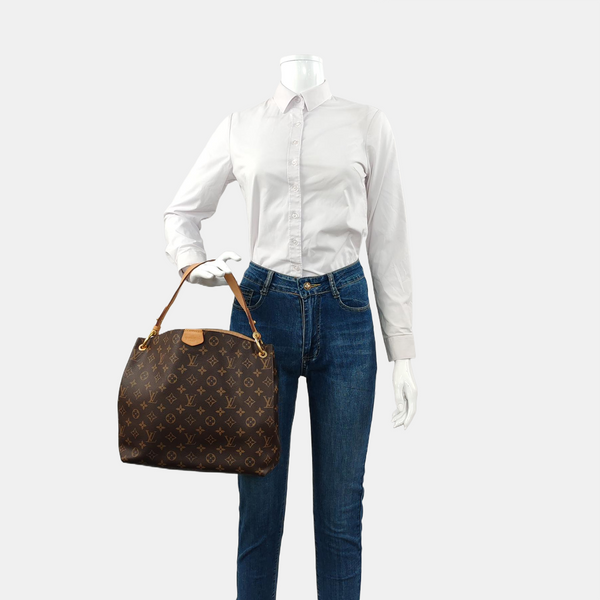 GRACEFUL PM Monogram Coated Canvas Brown