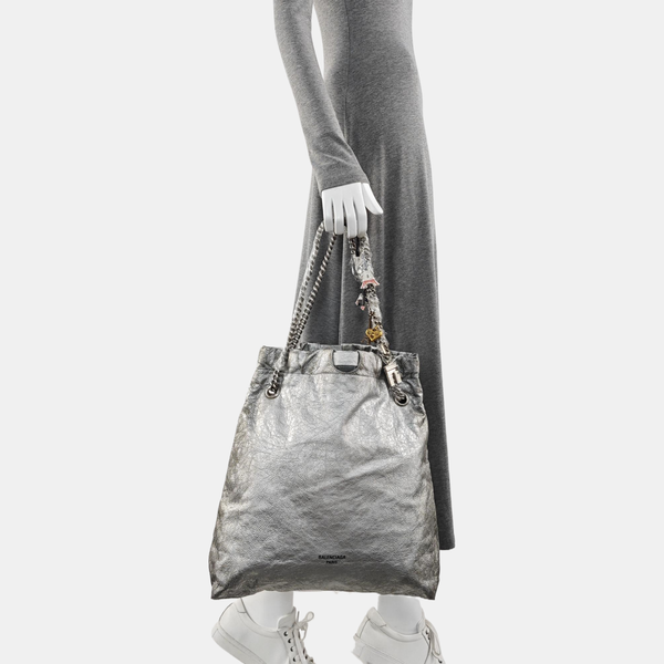 Crush Medium Calfskin Silver