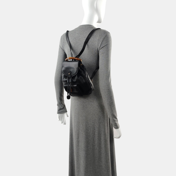 Authenticated pre-owned  Bamboo 1947 Calfskin Black - Backpack at Looply
