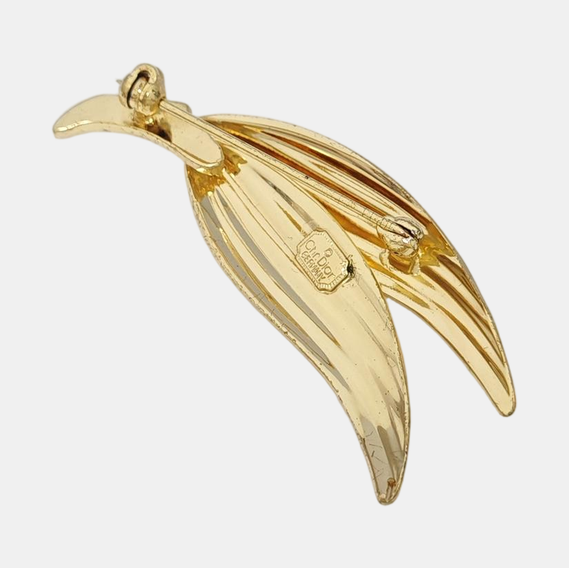 Metal Gold Brooch