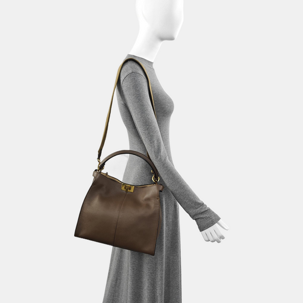 Peekaboo Medium Calfskin Brown