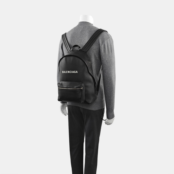 Calfskin Backpack Large Black