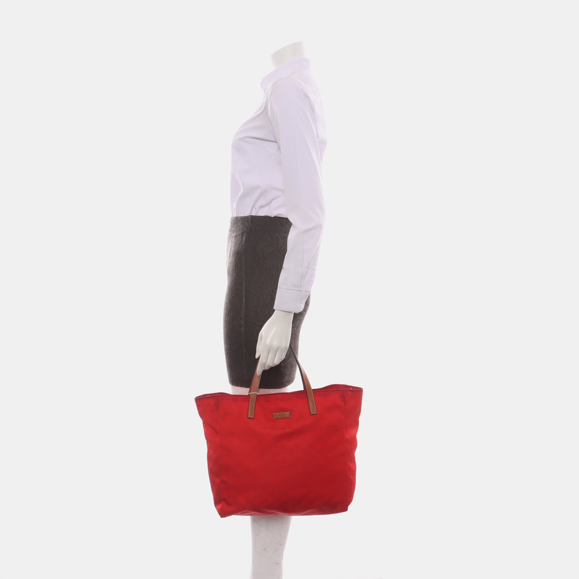 GG Imprime Monogram Nylon Red