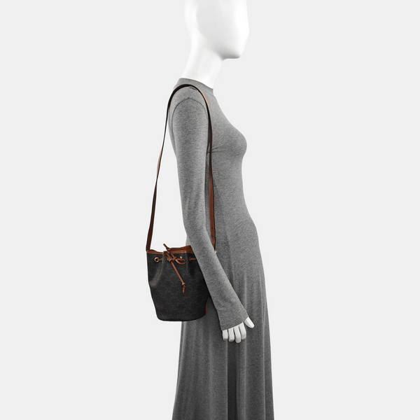TRIOMPHE CANVAS Small Coated Canvas Brown