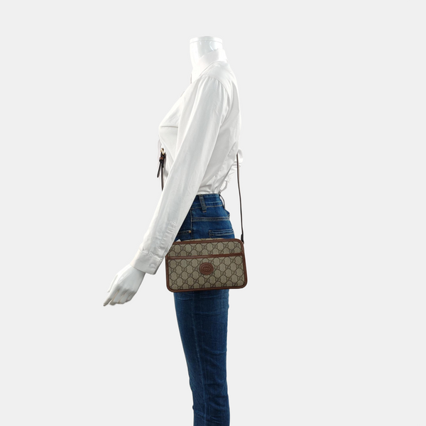 Bree Monogram Coated Canvas Beige