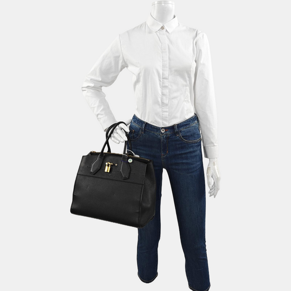 CITY STEAMER MM Calfskin Black