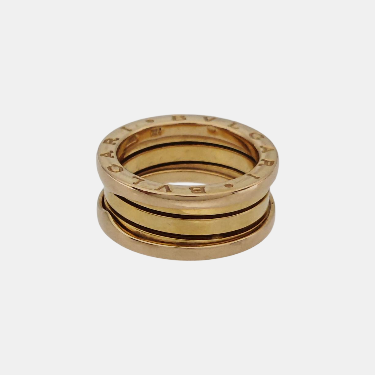 B.ZERO1 18k Rose Gold Ring EU 52