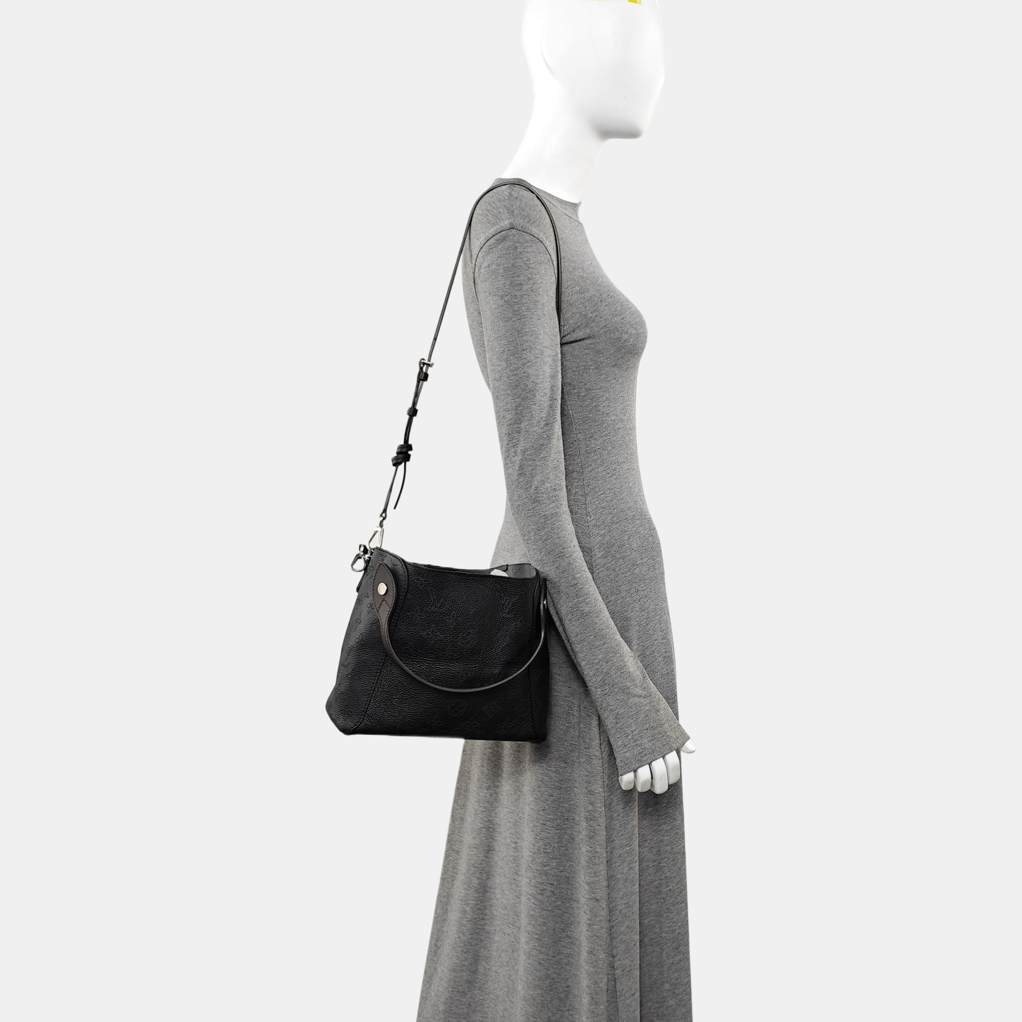 HINA PM Monogram Calfskin Black