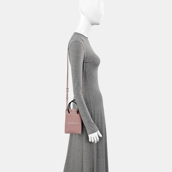 Shopping Bag Calfskin Pink