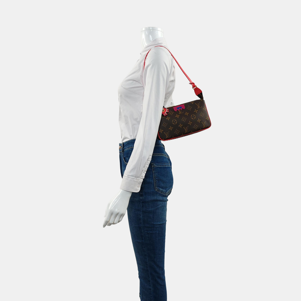 ACCESSOIRES Monogram Coated Canvas Brown