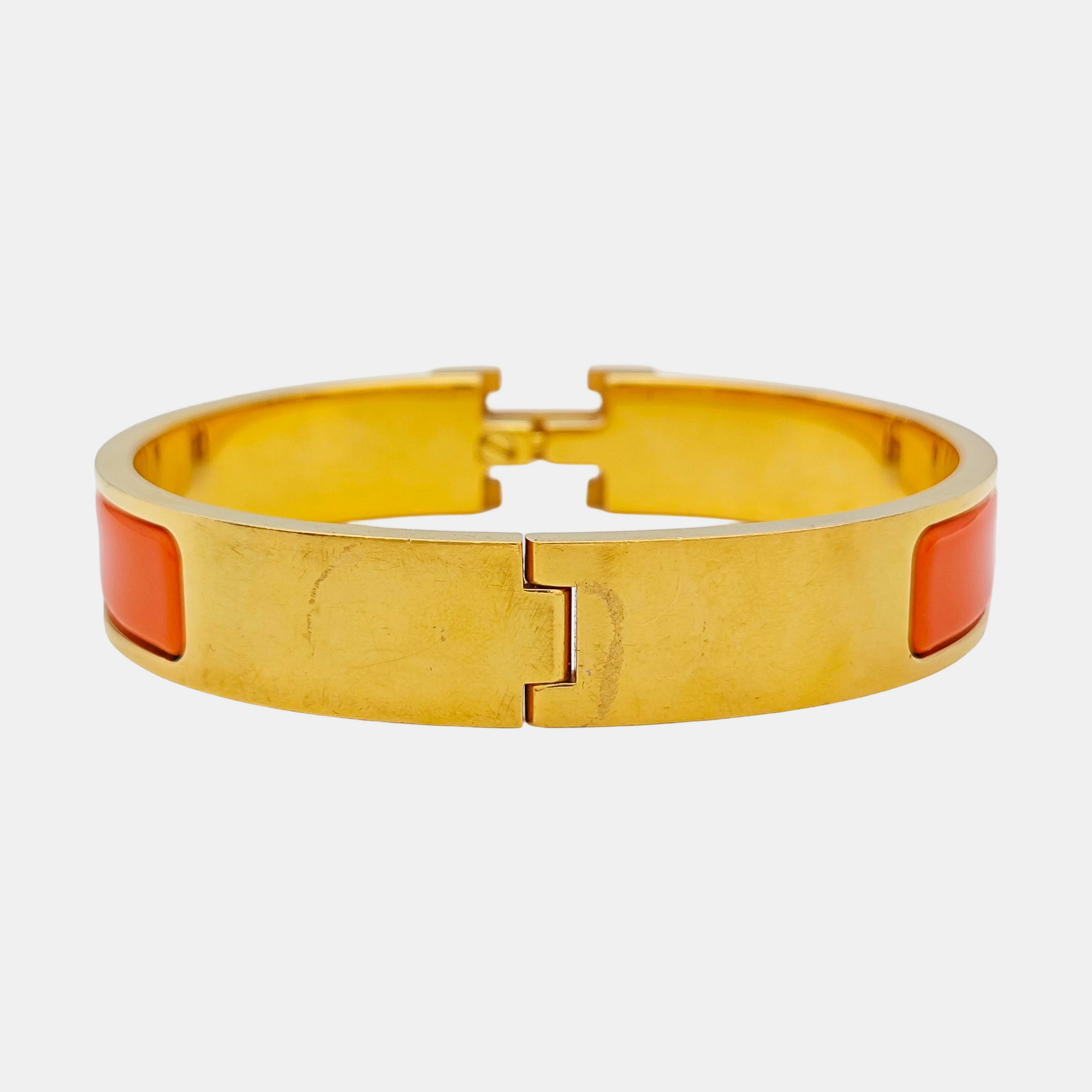 Clic H Metal Gold Bangle