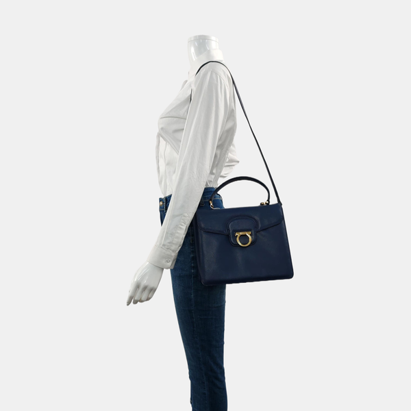 Kelly Calfskin Blue