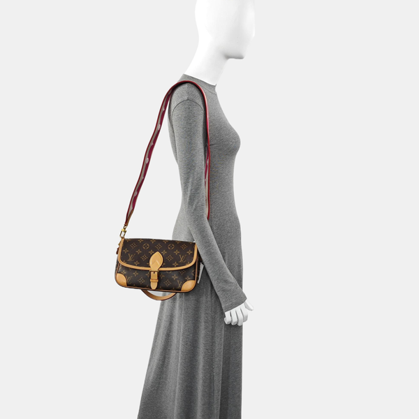 DIANE Monogram Coated Canvas Brown