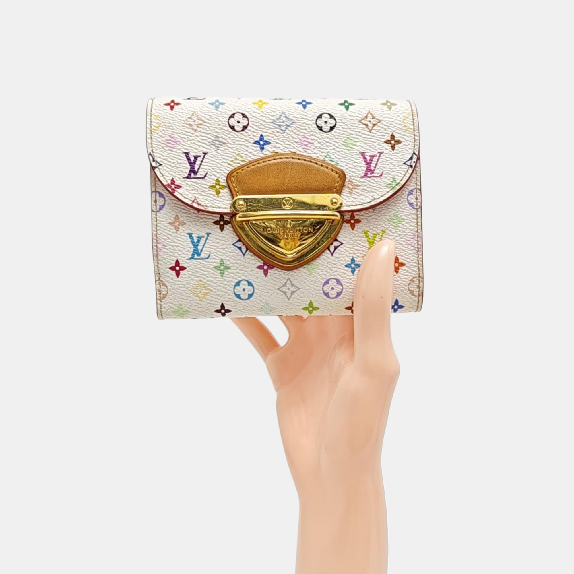 LV × TM KOALA Monogram Coated Canvas White Wallet