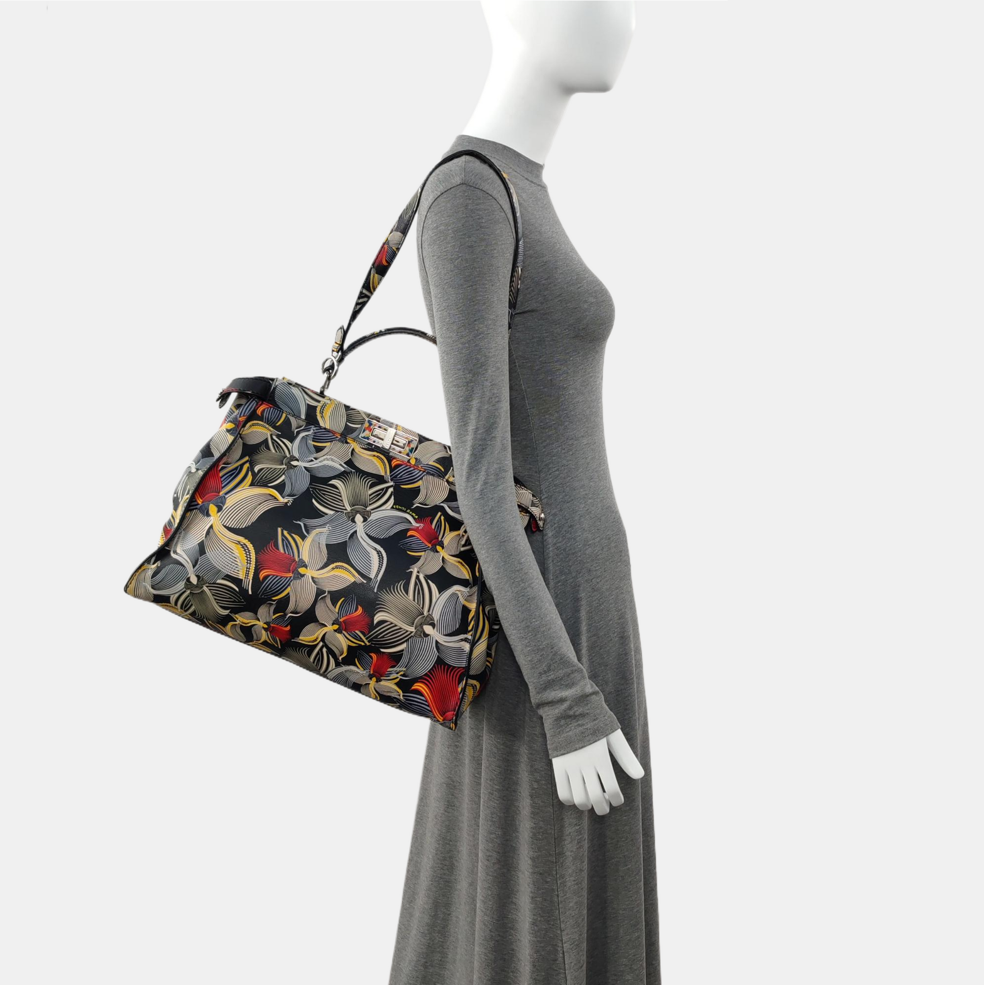 Peekaboo Large Calfskin Multicolor