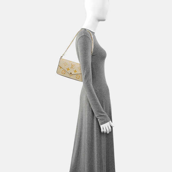 FÉLICIE Monogram Calfskin Yellow