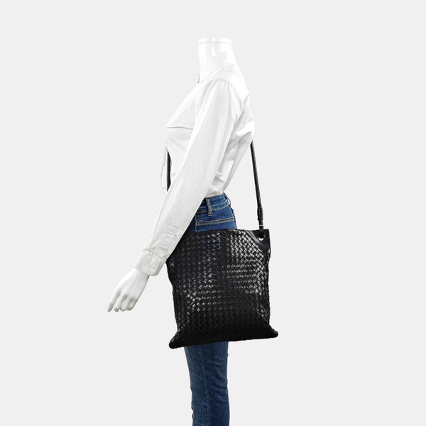 Lambskin Shoulder Bag Black