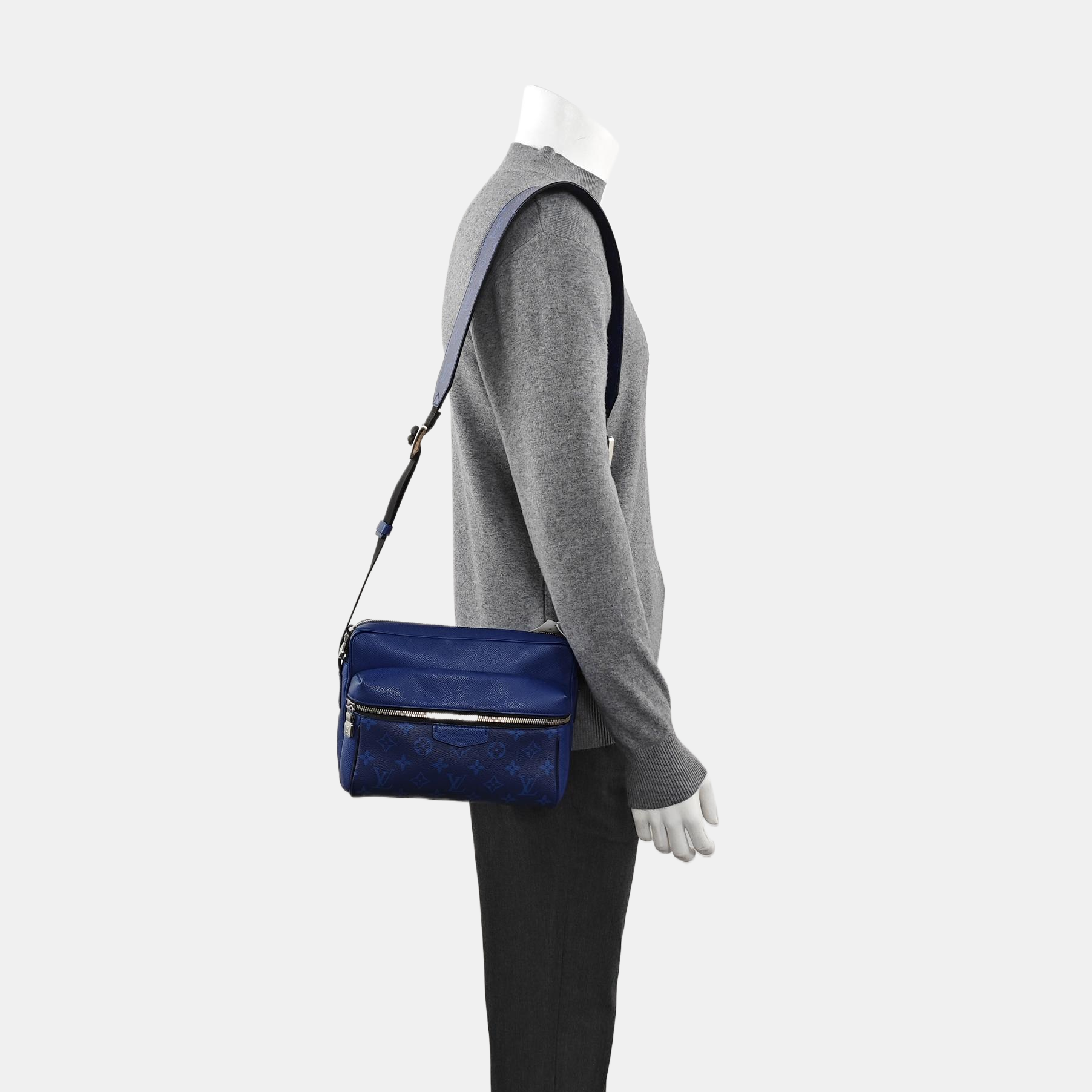 OUTDOOR PM Monogram Coated Canvas Blue