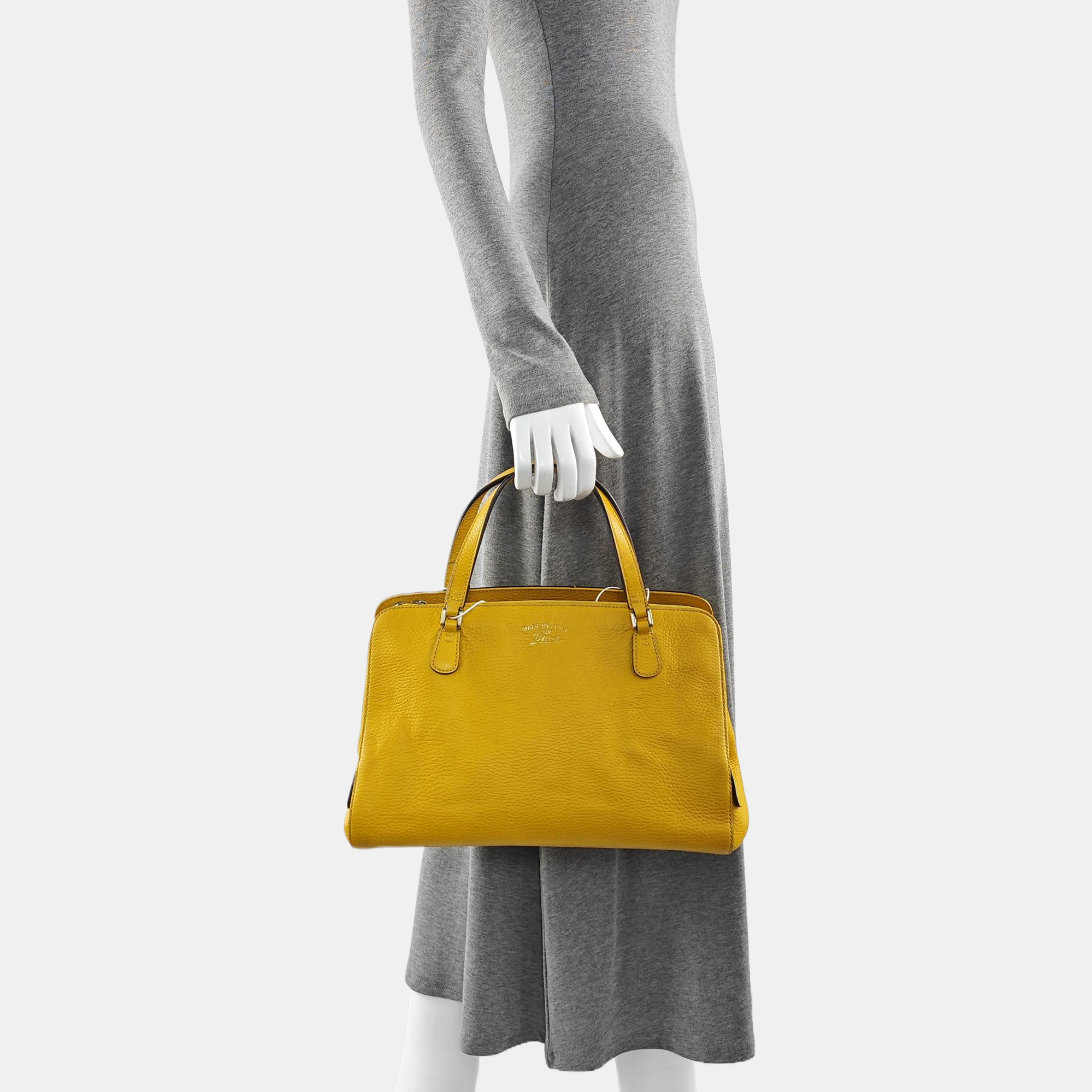 Calfskin Tote Bag Yellow