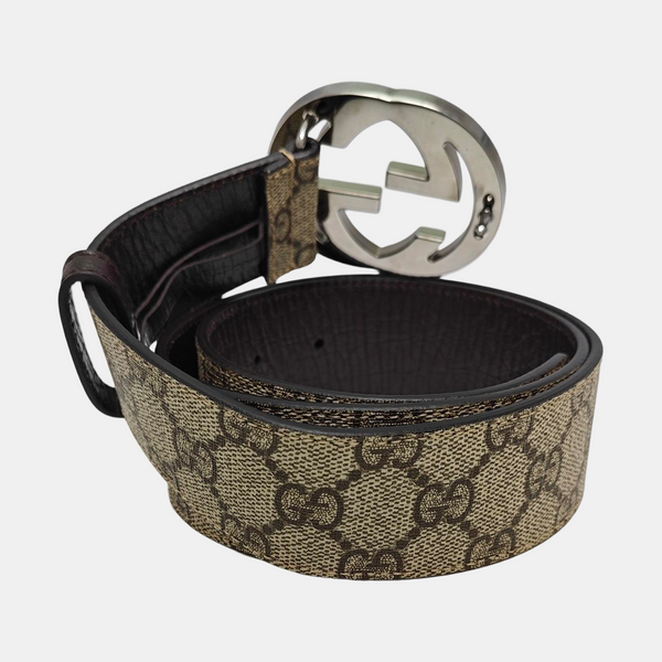 Coated Canvas Belt Beige