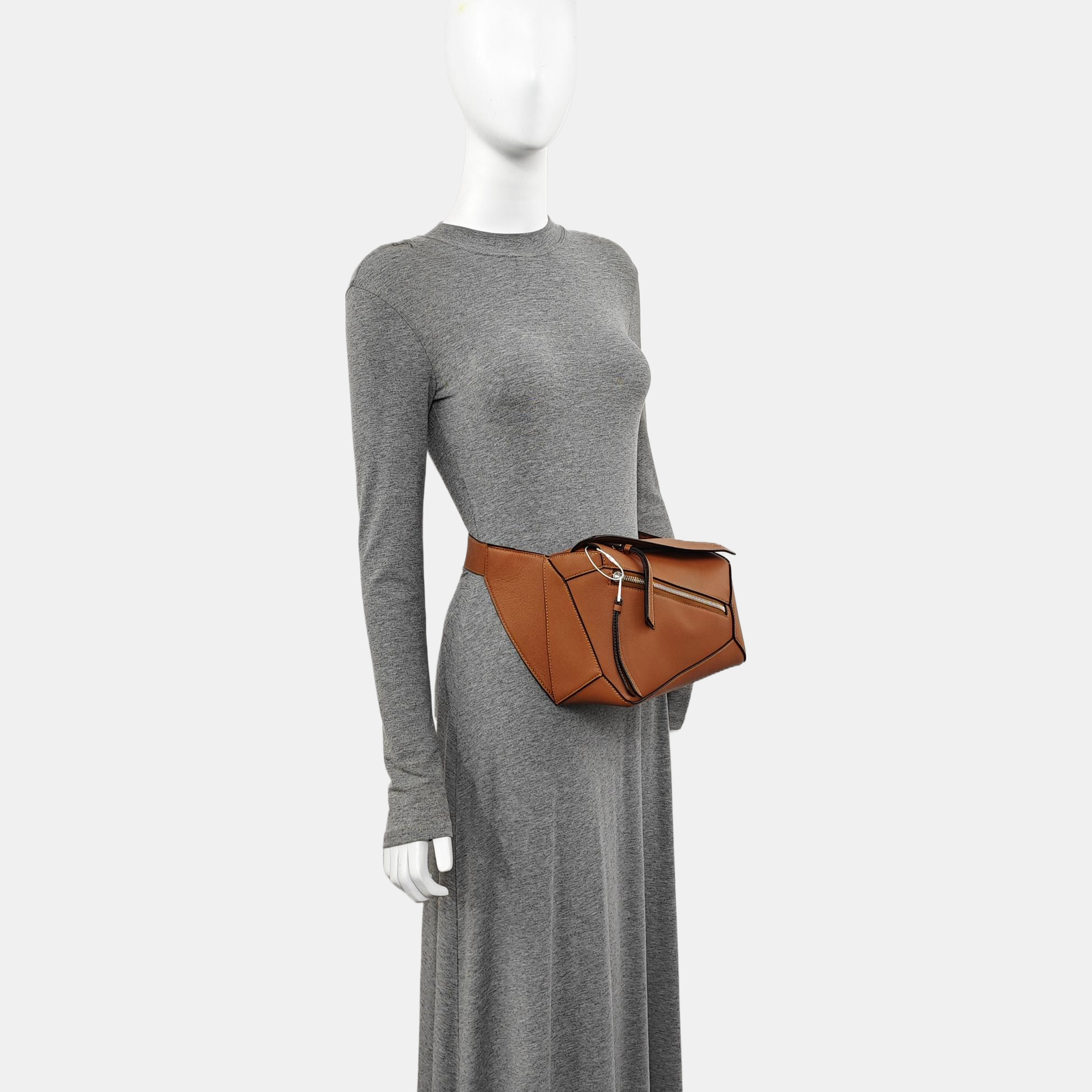 Puzzle Small Calfskin Brown