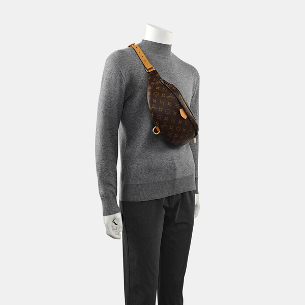 BUMBAG Monogram Coated Canvas Brown